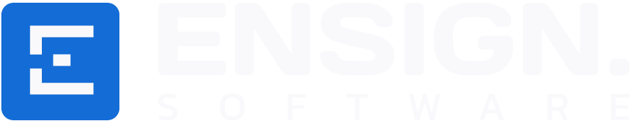 Ensign Software logo.