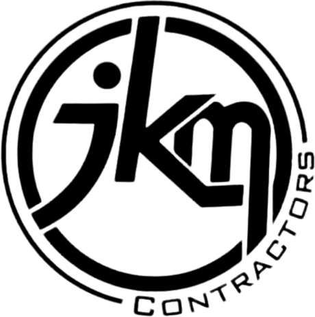 JKM Contractors logo.