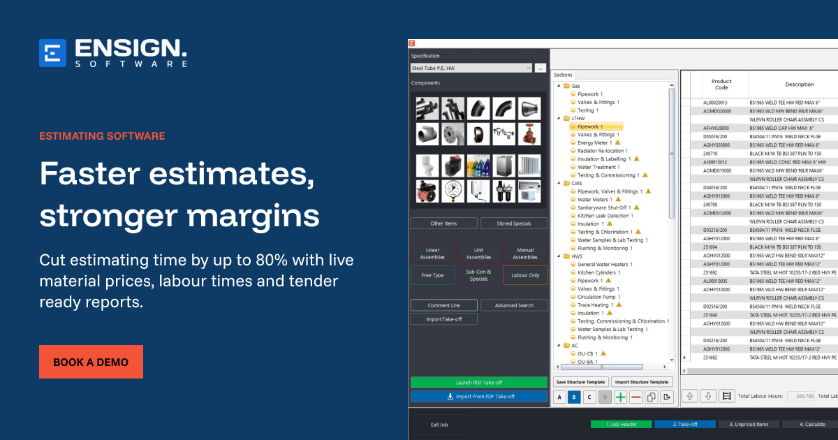 Estimating Software for Contractors - Book a Demo Today, Ensign